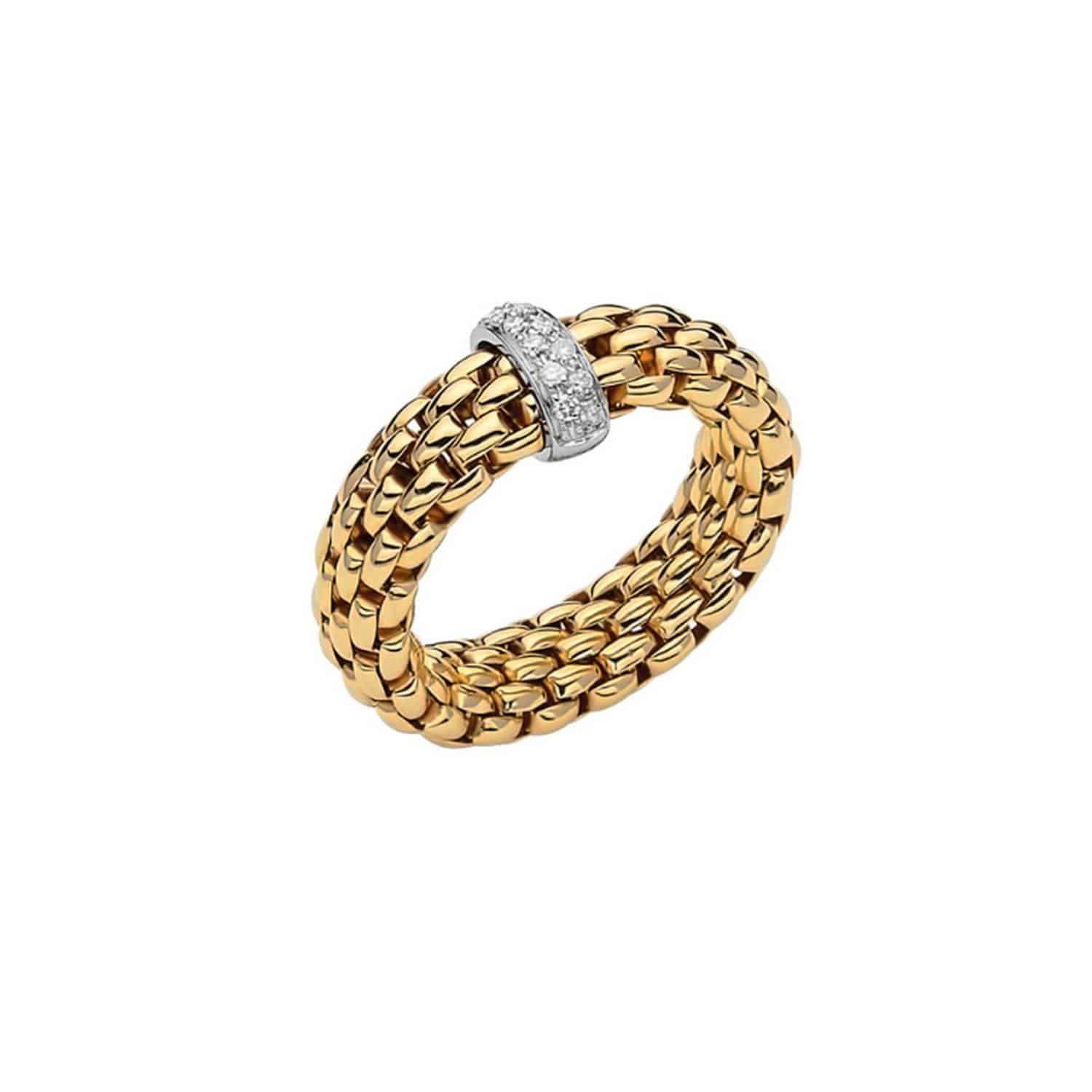 FOPE RING FLEX'IT VENDÔME MIT DIAMANTEN - 55902AX_BB_G_XBX_00L