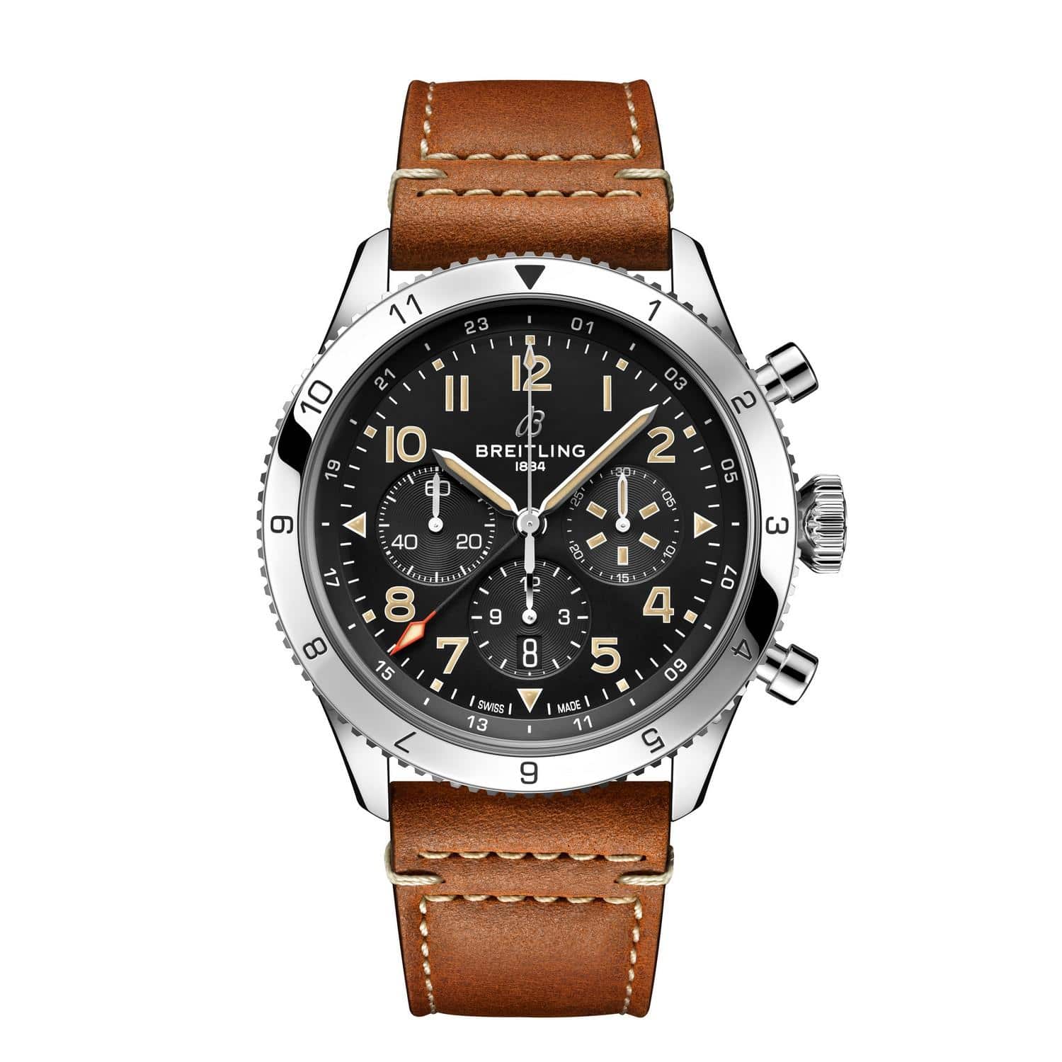 BREITLING SUPER AVI B04 CHRONOGRAPH GMT P-51 MUSTANG 46 MM - AB04453A1B1X1