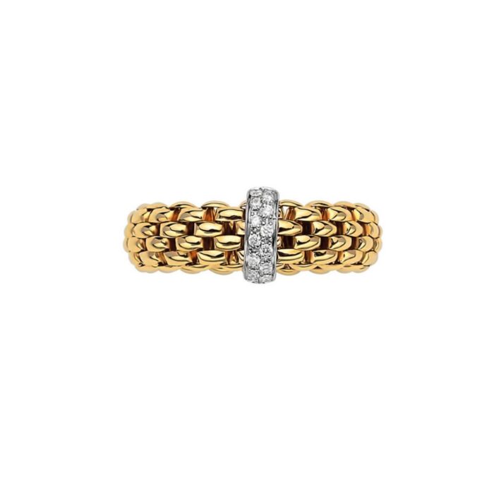 FOPE RING FLEX'IT VENDÔME MIT DIAMANTEN - 55902AX_BB_G_XBX_00L