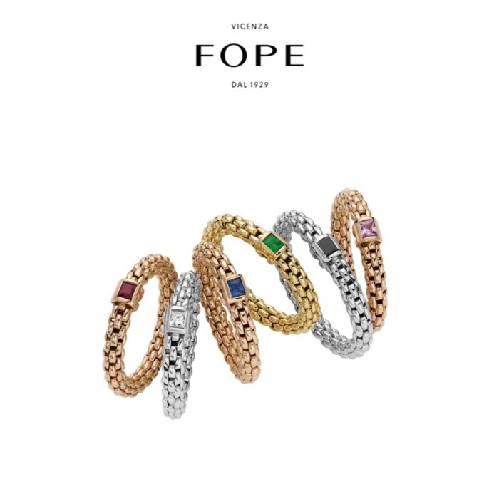 FOPE RING SOULS FLEX'IT MIT DIAMANT - 09E08AX_BB_B_XBX_00S