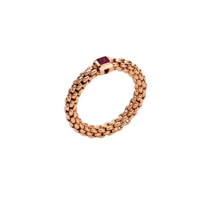 FOPE RING SOULS FLEX'IT MIT RUBIN - AN09-RUB-S-R