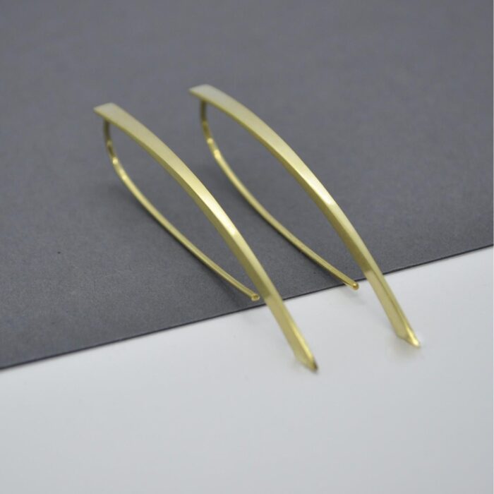 DOPPELLUDWIG OHRRINGE "BALANCIERT" AUS ROTGOLD - DL-O-BALAN-R7