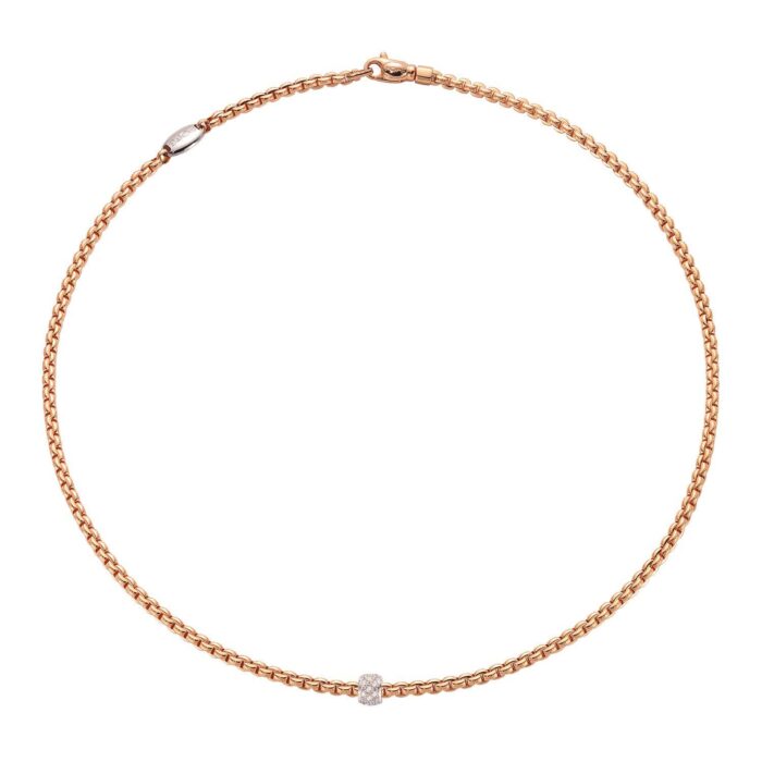 FOPE KETTE EKA TINY MIT BRILLANTEN - 730C-PAVE-WR-430