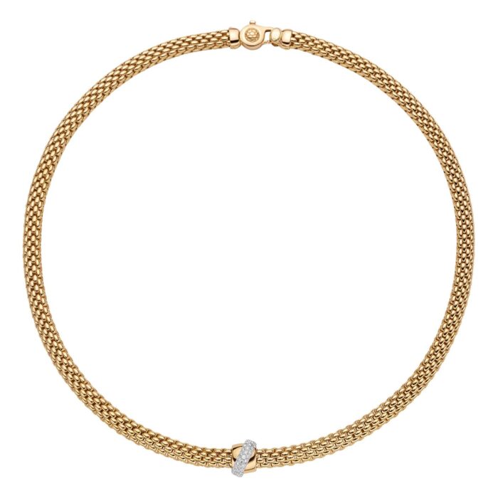 FOPE KETTE VENDÔME MIT DIAMANTEN - 542C-BBR-YW-450