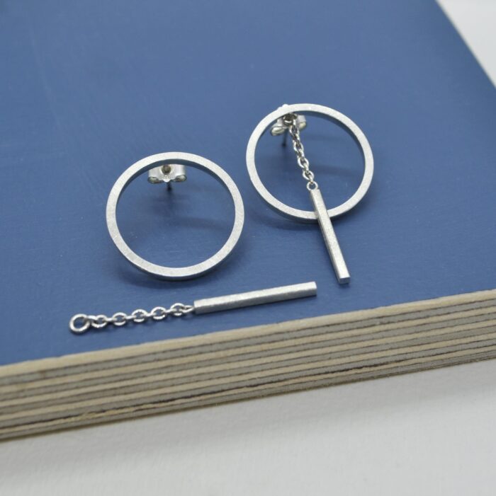 DOPPELLUDWIG RING "VERWINKELT" AUS SILBER - DL-R-WINKL-AG