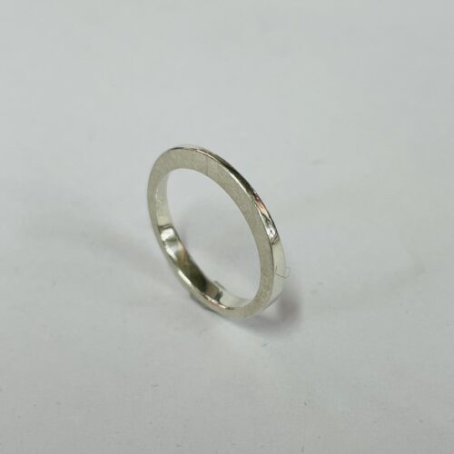 DOPPELLUDWIG RING "VERWINKELT" AUS SILBER - DL-R-FORM-AG-56