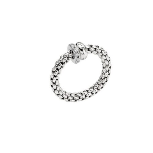 FOPE RING FLEXÍT SOLO MIT DIAMANTEN - 62408AX_PB_B_BBX_00M