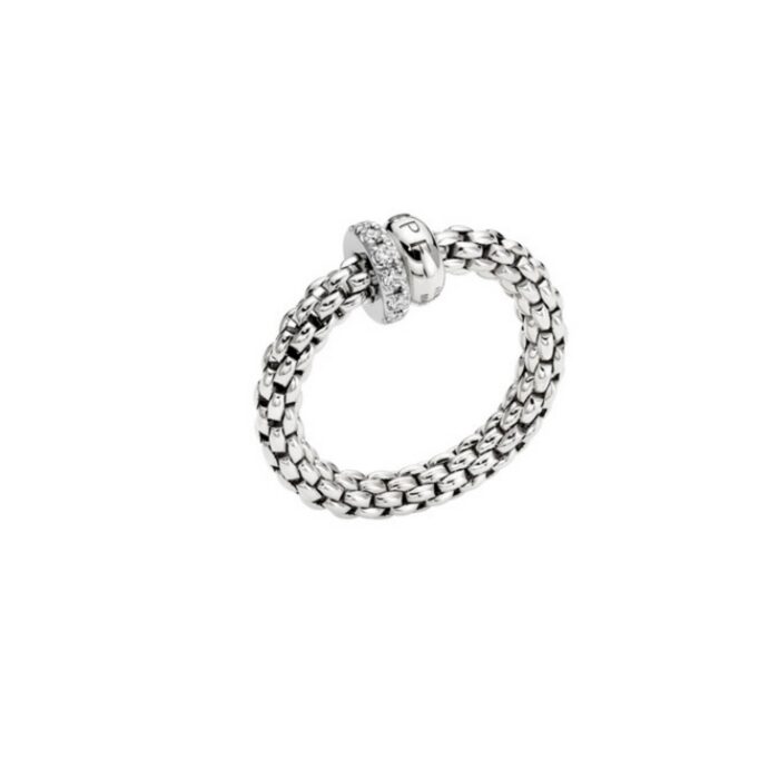 FOPE RING FLEXÍT SOLO MIT DIAMANTEN - 62408AX_PB_B_BBX_00M