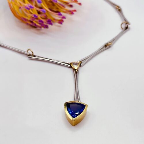 ATELIER WAGNER COLLIER MIT TANSANIT UND DIAMANT - 2012RSW111111