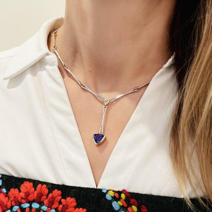 ATELIER WAGNER COLLIER MIT TANSANIT UND DIAMANT - 2012RSW111111