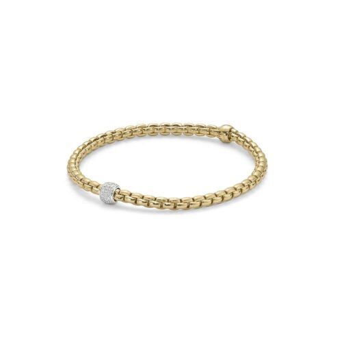 FOPE ARMBAND FLEX'IT EKA TINY MIT PAVÉBESATZ - 733B-PAVE-GW-S