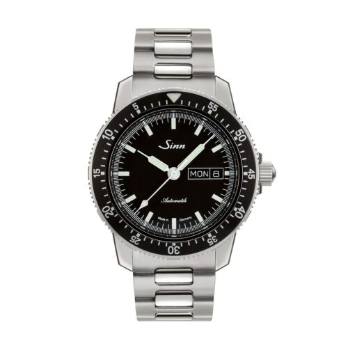 SINN SPEZIALUHREN HA Flieger sw Ind.Metallbd. - 104-010BM1040104S