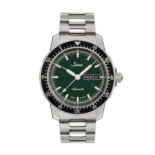 SINN SPEZIALUHREN Flieger Automatik DD grün Stahlband 41 MM - 104-0131BM1040104S