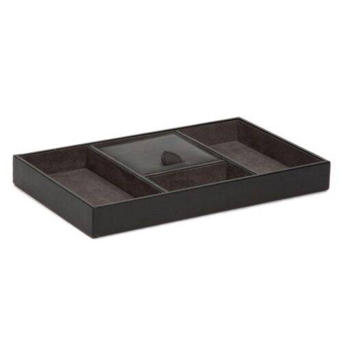WOLF 1834 BLAKE VALET TRAY - 305102BLACK/GREY