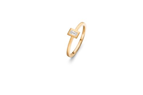 ATELIER WAGNER RING MIT DIAMANT BAGUETTE - R-4kant-DiaBaguette-GG7-55,5