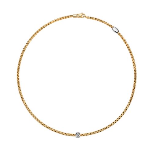 FOPE KETTE EKA TINY MIT DIAMANTEN - 730C-BBR-YW-450