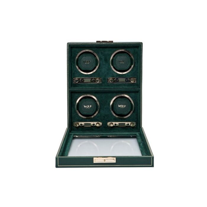 WOLF 1834 BRITISH RACING 4 PIECE WATCH WINDER - 793041