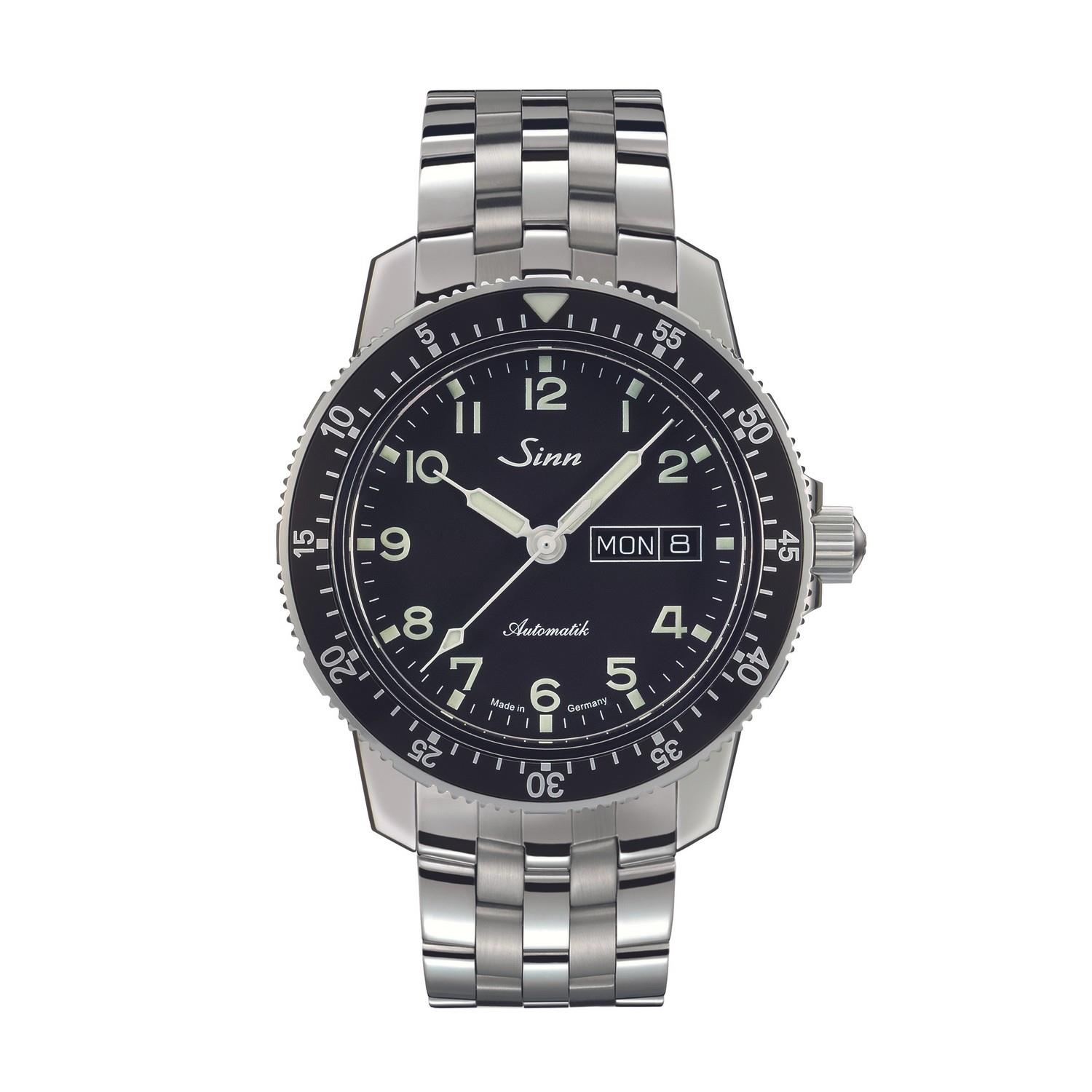 SINN SPEZIALUHREN HA Flieger sw Ind.Metallbd. 41MM - 104-010BM104F0104A