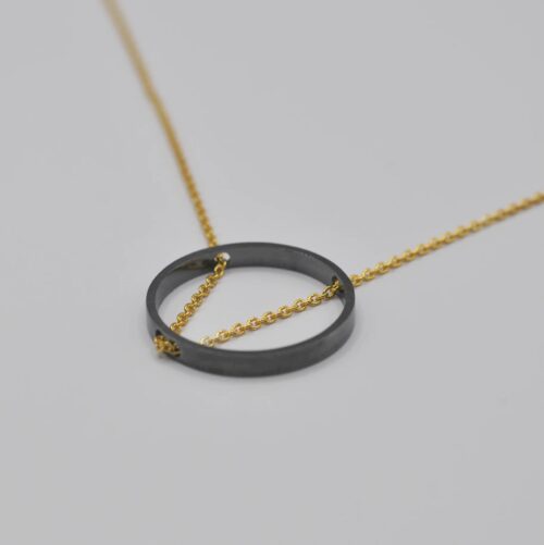 DOPPELLUDWIG KETTE "DURCHGEZOGEN" RUND - DL-H-DURCH-KR-SWGG