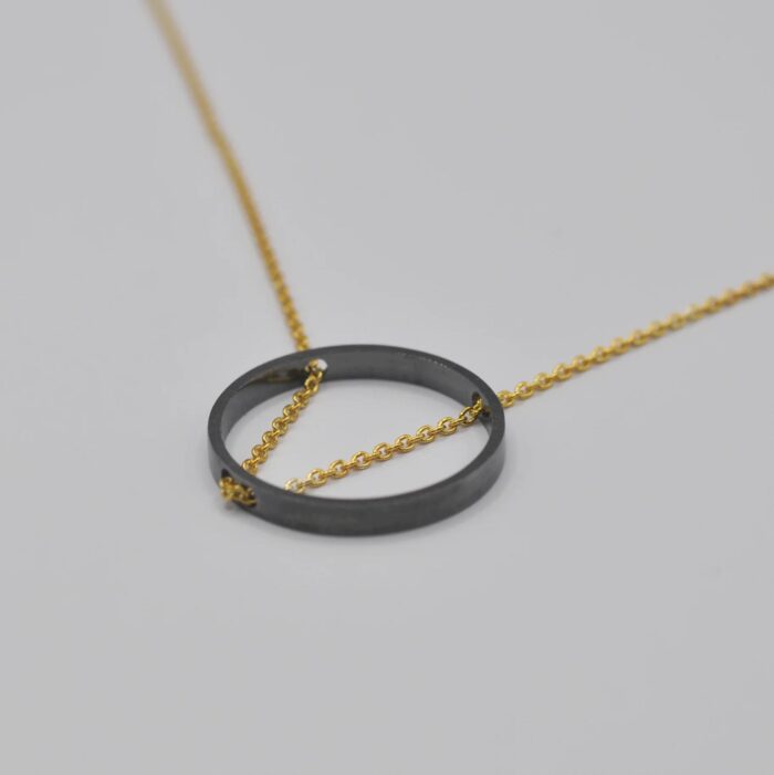 DOPPELLUDWIG KETTE "DURCHGEZOGEN" RUND - DL-H-DURCH-KR-SWGG