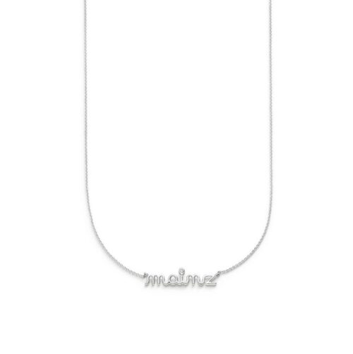 ATELIER WAGNER SCHRIFTKETTE AUS WEIßGOLD - H-Schrift-mz-WG7