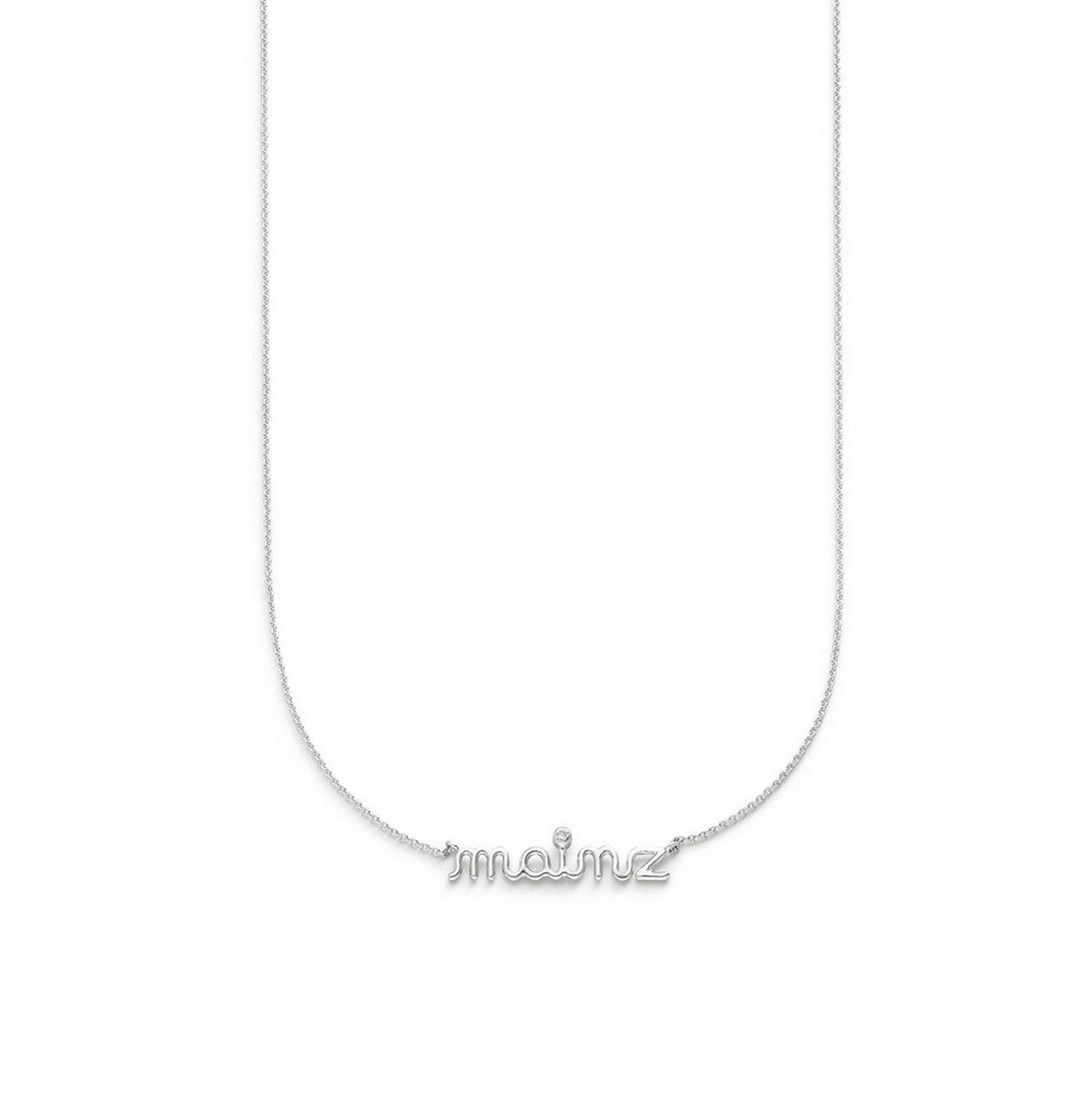 ATELIER WAGNER SCHRIFTKETTE AUS WEIßGOLD - H-Schrift-mz-WG7