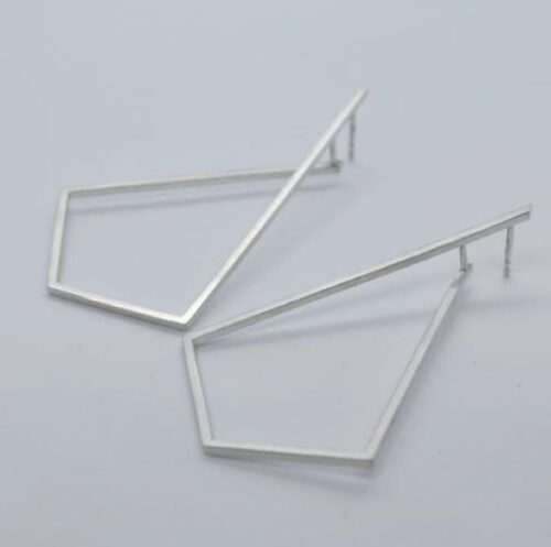 DOPPELLUDWIG OHRRINGE "AUFGESTIEGEN" AUS SILBER - DL-O-AUFGE-AG