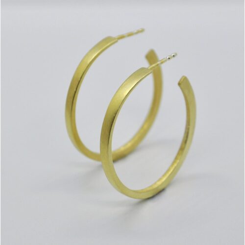 DOPPELLUDWIG CREOLEN "VERFORMT" AUS GELBGOLD - DL-O-FORM-GG5