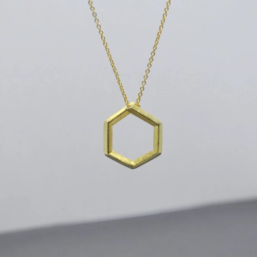 DOPPELLUDWIG KETTE "RUNDGEWINKELT" VERGOLDET - DL-H-GEWINKL-SGG