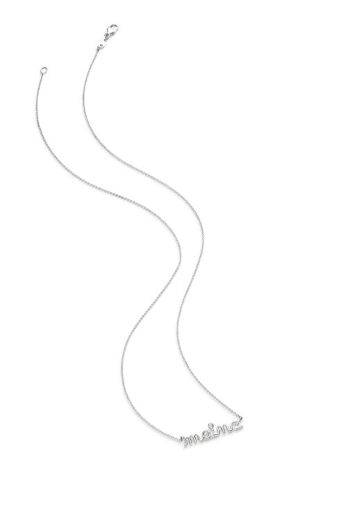 ATELIER WAGNER SCHRIFTKETTE AUS WEIßGOLD - H-Schrift-mz-WG7