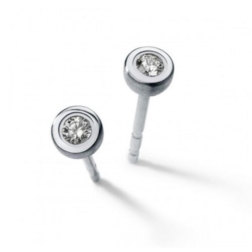 HUMPHREY DIAMANTOHRSTECKER EDELSTAHL (1 PAAR), OBEN POLIERT - DOSRD-2XBT06-Paar