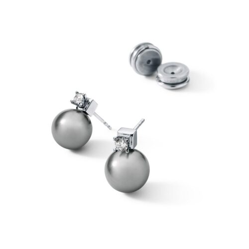 HUMPHREY TAHITIPERLEN MIT BRILLANTEN KRAPPENFASSUNG - PDOPR-TH9-2XBT10-Paar