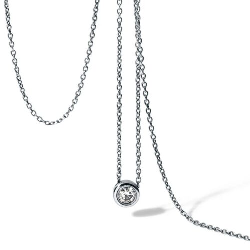 HUMPHREY DIAMANTCOLLIER RUND, ANKERKETTE 0,9MM - DSKTA02RD-BT10-45