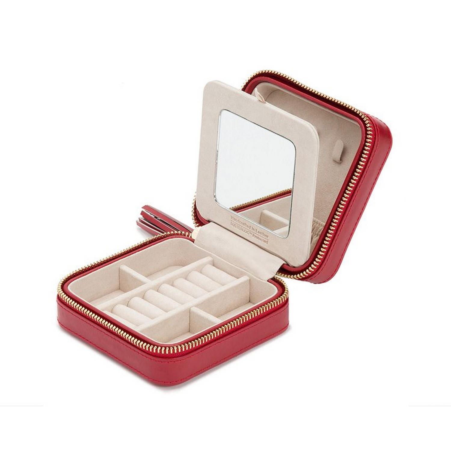 WOLF 1834 CAROLINE ZIP TRAVEL CASE - RED - 329972