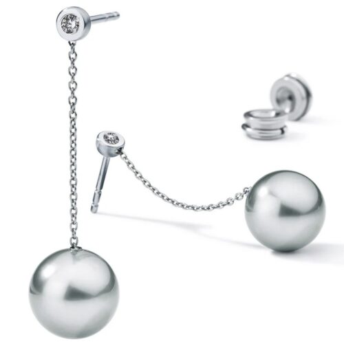 HUMPHREY TAHITIOHRHÄNGER MIT DIAMANTEN - DPOA-2XBT03-TH9-PAAR