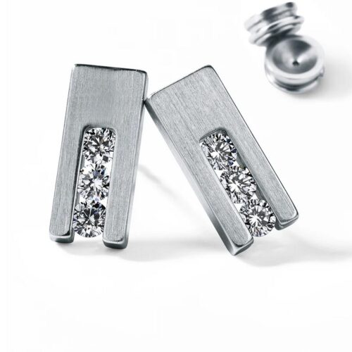 HUMPHREY OHRSTECKER 12X5MM 6Bri0,36ctTW-VS - DONY-6XBT06-Paar