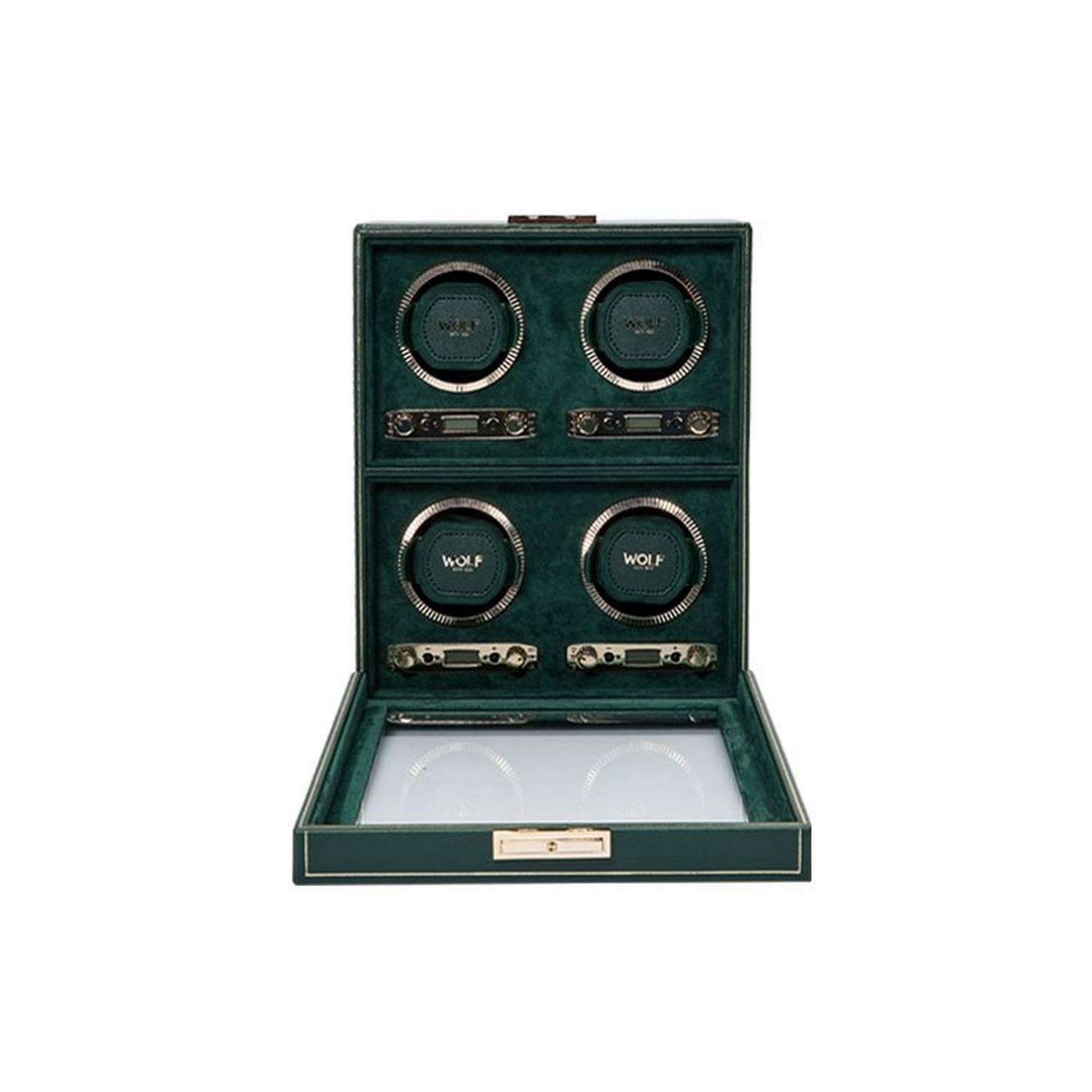 WOLF 1834 BRITISH RACING 4 PIECE WATCH WINDER - 793041