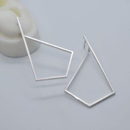 DOPPELLUDWIG OHRRINGE "AUFGESTIEGEN" AUS SILBER - DL-O-AUFGE-AG