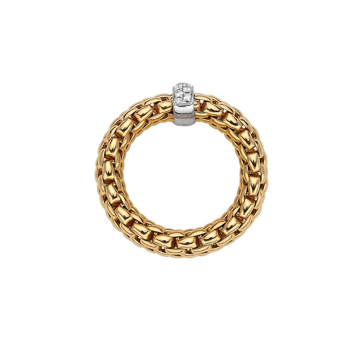 FOPE RING FLEX'IT VENDÔME MIT DIAMANTEN - 55902AX_BB_G_XBX_00L