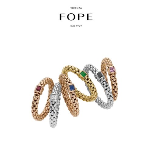 FOPE RING SOULS FLEX'IT MIT ROSA SAFIR - 09E08AX_B3_B_XBX_00S