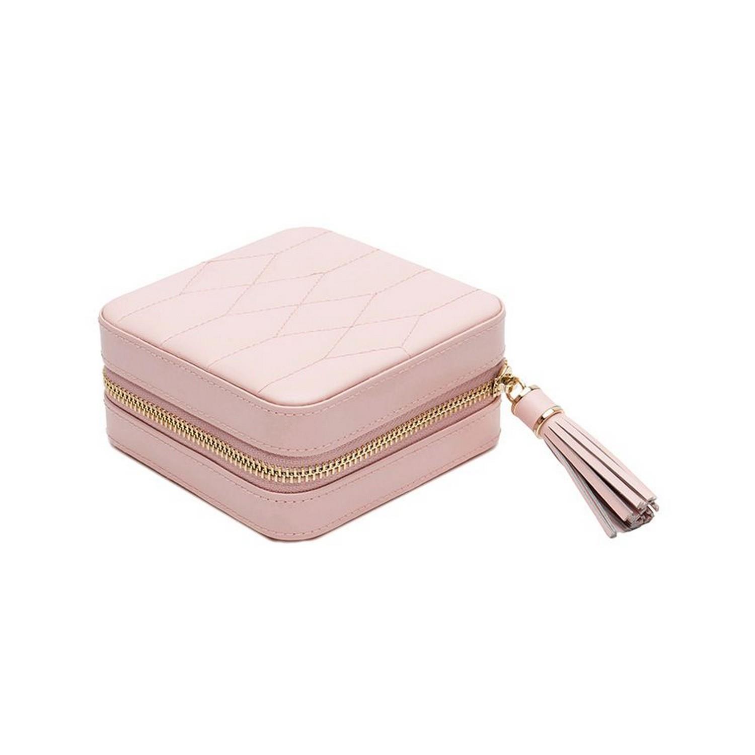 WOLF 1834 CAROLINE ZIP TRAVEL CASE - 329915ROSEQUARTZ