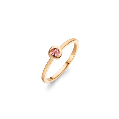 ATELIER WAGNER ROSÈGOLDRING MIT ROSA TURMALIN - R-Turm-rund-RSG7-51