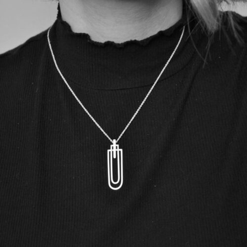 DOPPELLUDWIG KETTE STILISIERT AUS SILBER - DL-H-STIL-AG