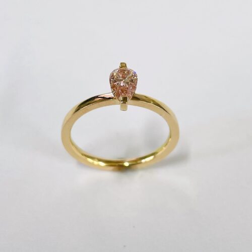 ATELIER WAGNER STIL 1 LABDIA 0,50 PEAR ROSEGOLD - R-STIL1-PEAR-PINK-RS7-Exp.