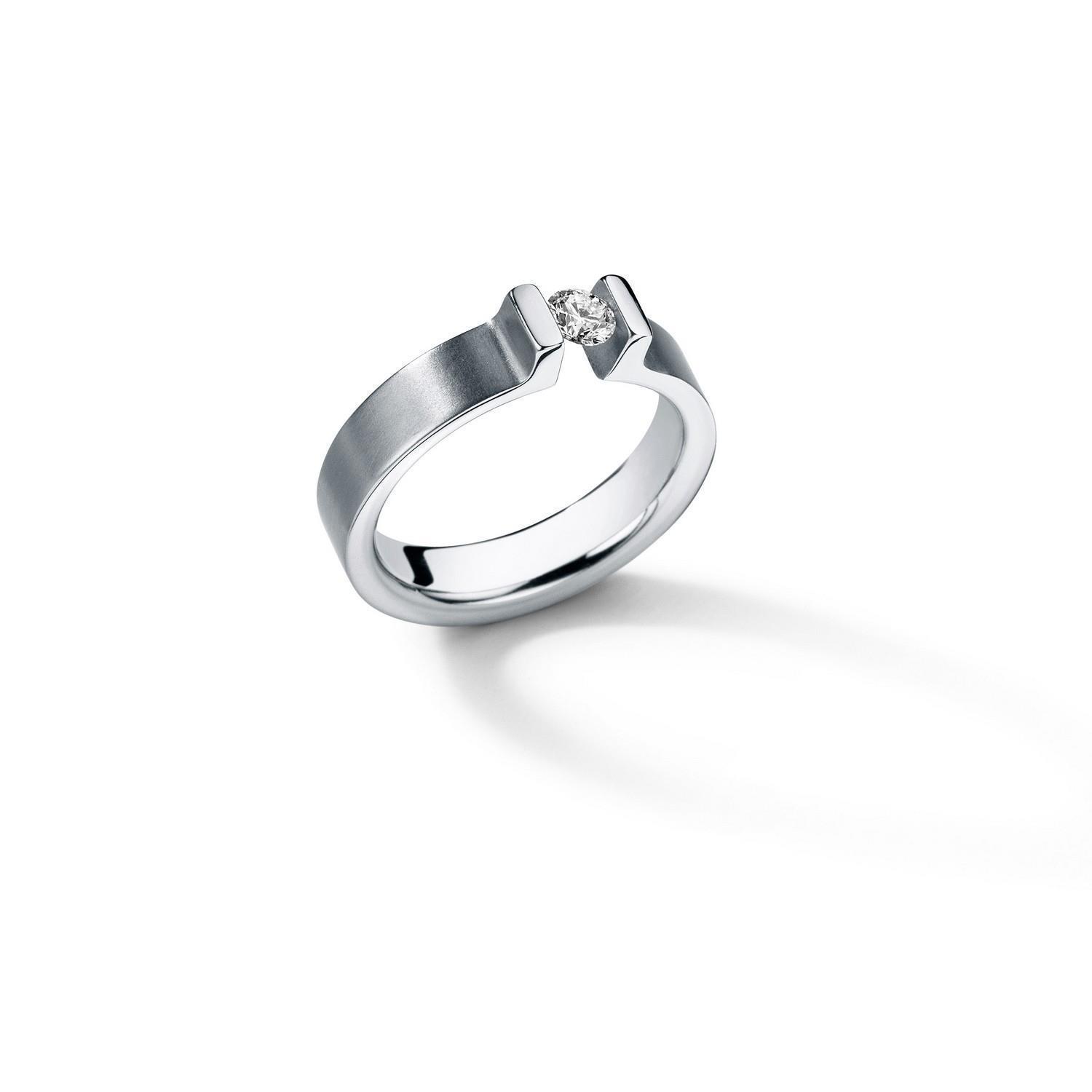 HUMPHREY DIAMANTRING VICTORY EDELSTAHL 7 MM - DR1870-ONE-1CT-53