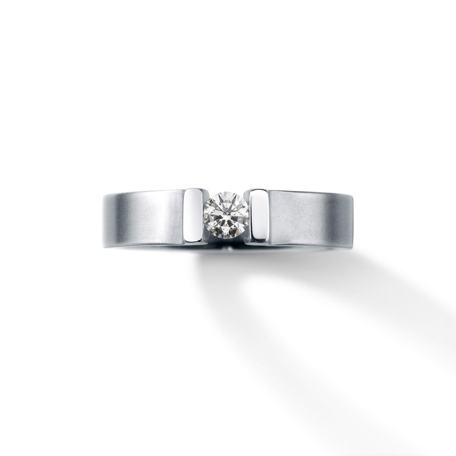 HUMPHREY DIAMANTRING VICTORY EDELSTAHL 7 MM - DR1870-ONE-1CT-53