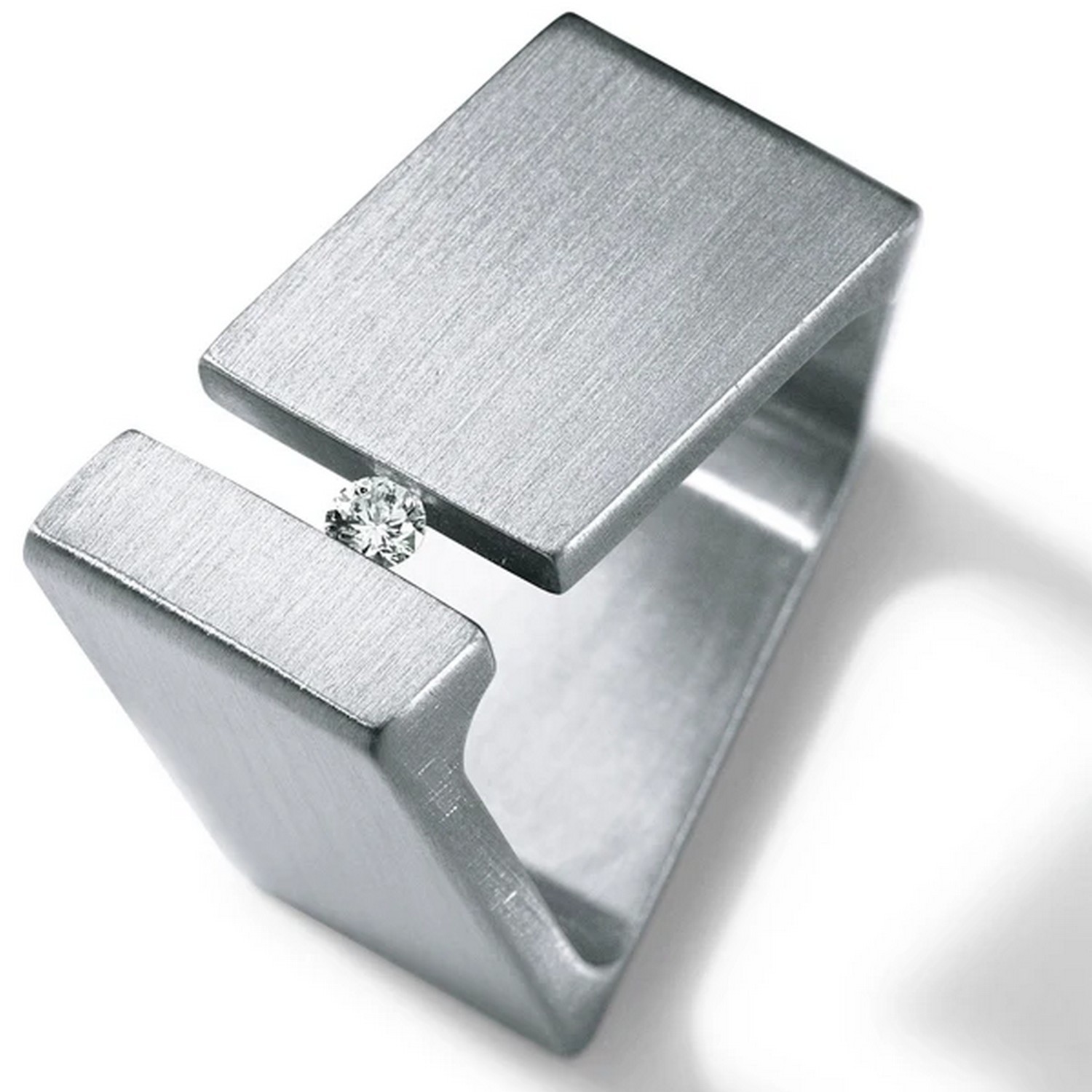 HUMPHREY DIAMANTRING RHOMBOID 11 MM, EDELSTAHL - DRHOM11-Bt06-56