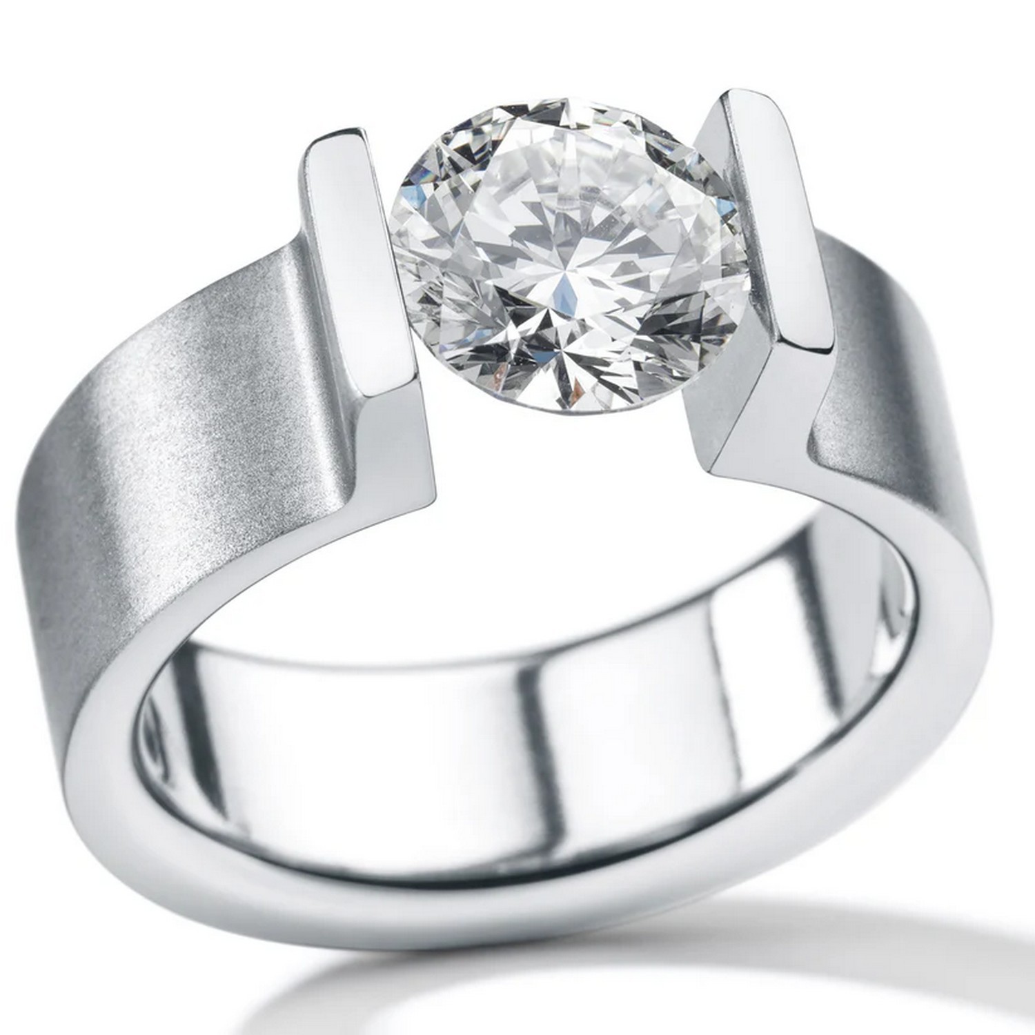 HUMPHREY DIAMANTRING VICTORY EDELSTAHL 7 MM - DR1870-TWO-2CT-57