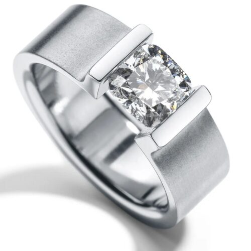 HUMPHREY DIAMANTRING VICTORY EDELSTAHL 7 MM - DR1870-CUS-55