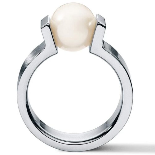 HUMPHREY PERLRING VICTORY EDELSTAHL 7 MM,PERLE EINGESPANNT - PR1870-SPW9-55